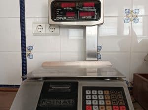 CORTADORA FIAMBRE Y BALANZA ELECTRONICA DINA